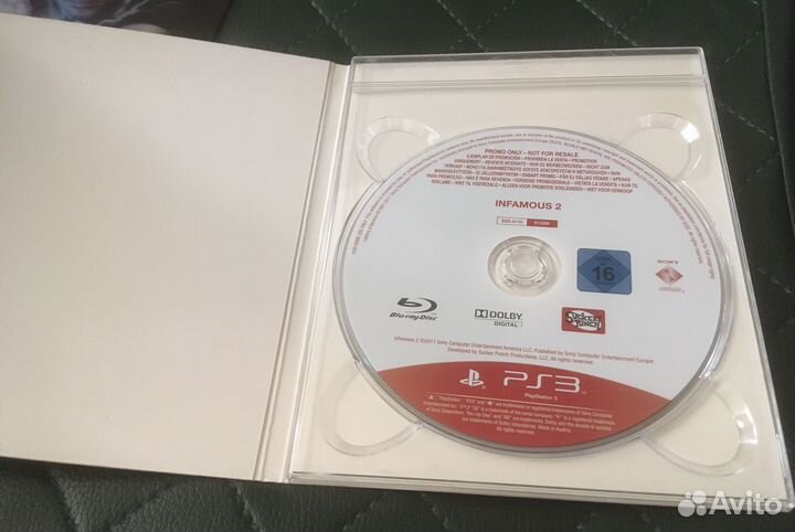 Infamous 2 first print PS3