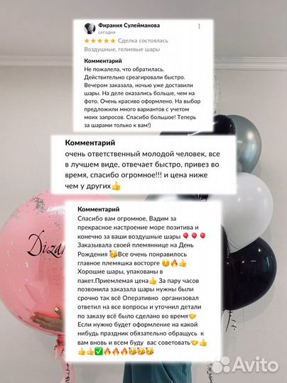 Воздушные, гелиевые шары