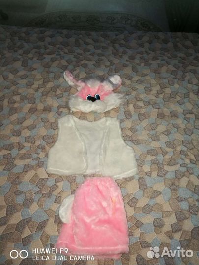 Новогодний костюм зайчика для девочки