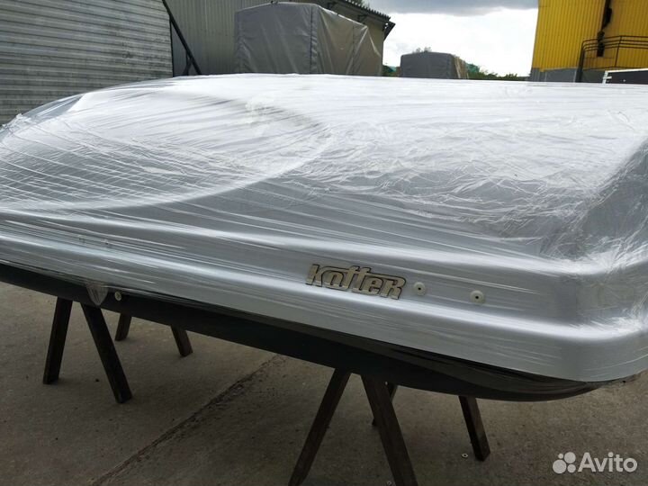 Автобокс на крышу Koffer 430 белый