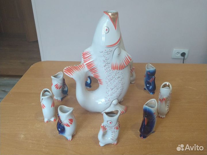 Рыба с рыбками штофы СССР