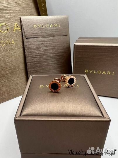 Пусеты Bvlgari с ониксом в Москве