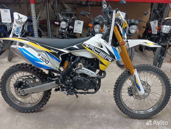 Мотоцикл кроссовый racer enduro 300 новый
