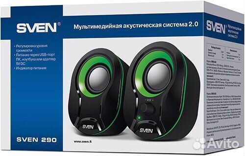 Компьютерные колонки sven