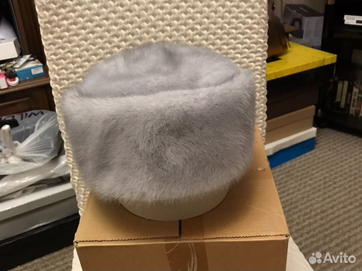Шапка норковая женская р 59