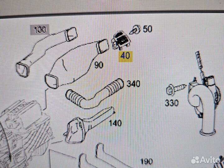 Дефлектор воздуховода правый мерседес W221