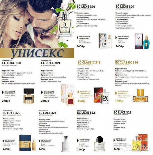 Духи элитные ароматы женские,мужские,унисекс