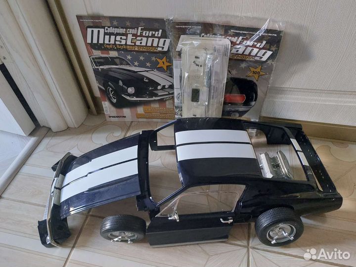 Сборные метал.модели Ford Mustang и Волга (собрана