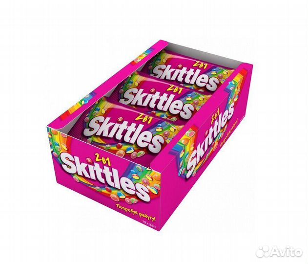 Конфеты драже Skittles 2в1 38г Wrigley