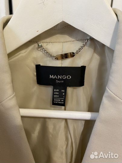 Mango пиджак бежевый XS 42 р