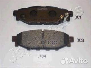 Колодки торм задн. Legacy IV pp704af Japanparts