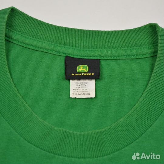 Винтажная футболка John Deere с принтом 2000's