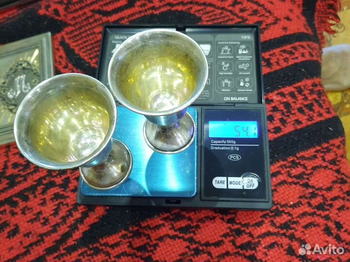 Стопки серебро