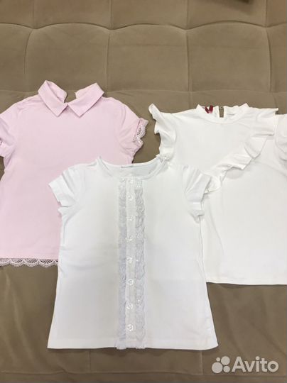 Школьная форма для девочки 128 134 пакетом синяя