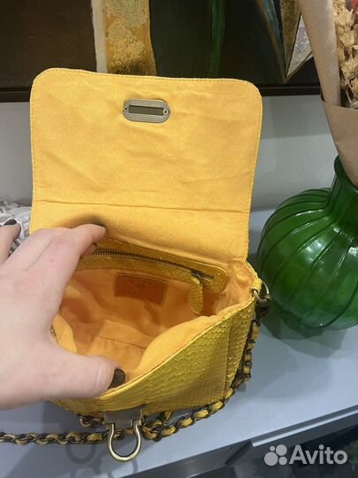 Сумка из натуральной кожи питона