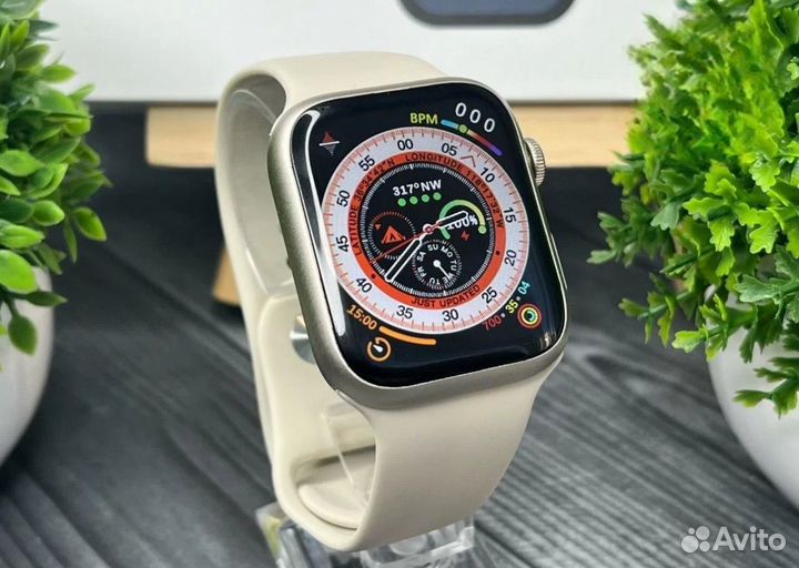 Apple Watch 9 с яблоком смарт часы