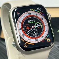 Apple Watch 9 с яблоком смарт часы