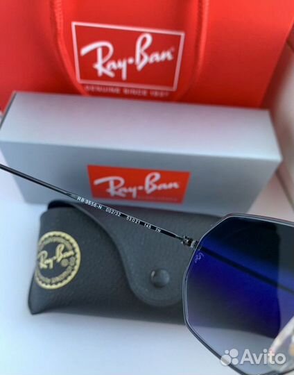 Очки ray ban octagonal пепельные