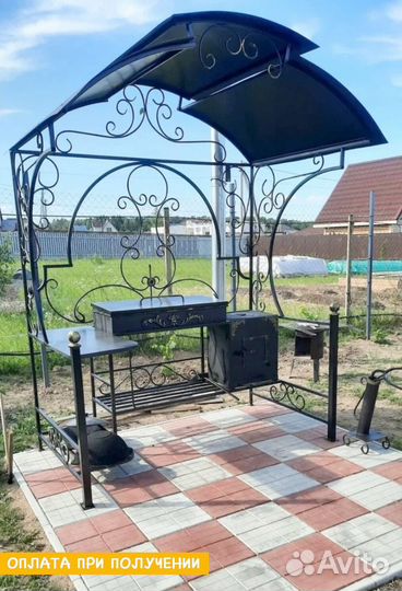 Мангал с печью