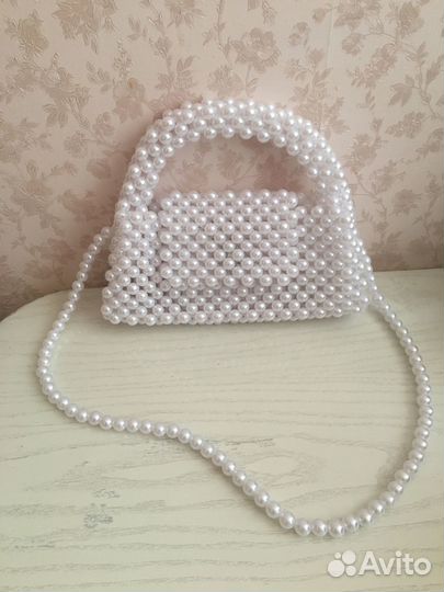 Сумка из акриловых бусин