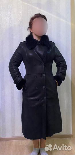Дубленка натуральная женская с капюшоном