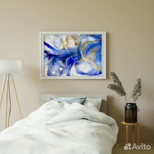 Абстрактная картина с золотом 50х70 «Пальмира», al