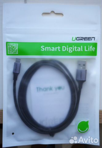 Кабель USB-micro USB Ugreen usв Grey