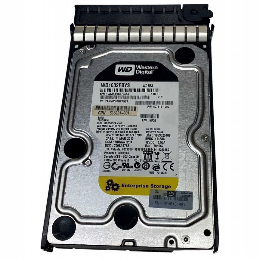 [WD1002FBYS] Жесткий Диск Hp Gb1000eamyc 1tb Sata2 3,5" Hdd Wd1002fbys
