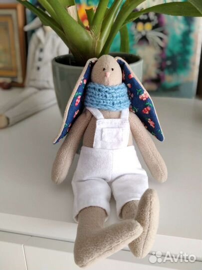 Заяц кролик тильда мягкая интерьерная игрушка