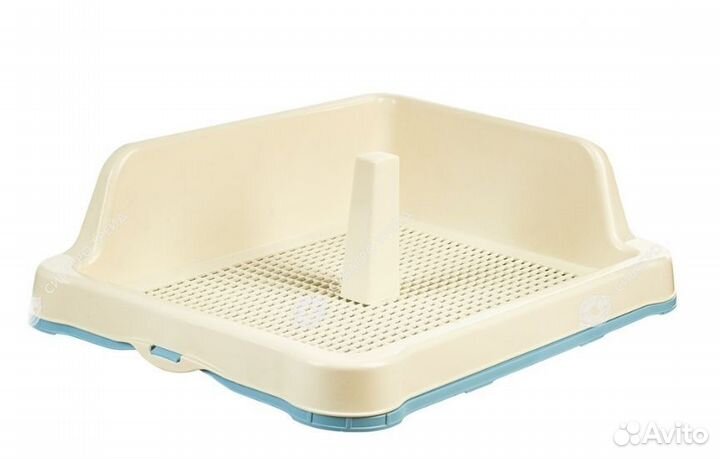 Лоток-туалет со столбиком для собак