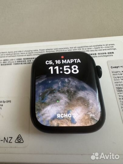 Часы apple watch 8 45 mm батарея 96%