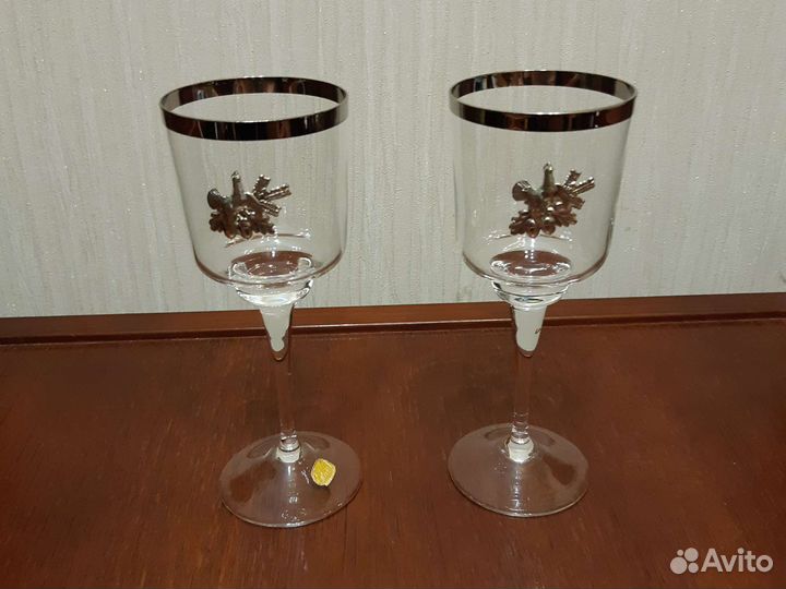 2 бокала редкие винтаж, подарок на свадьбу, юбилей