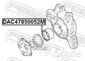 Подшипник ступичный передний 47X85X52 DAC478500
