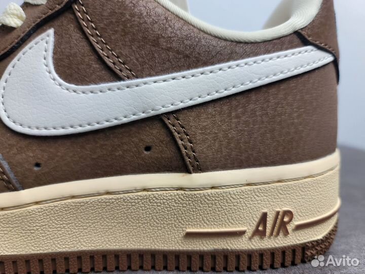 Кеды nike air force 1 коричневые