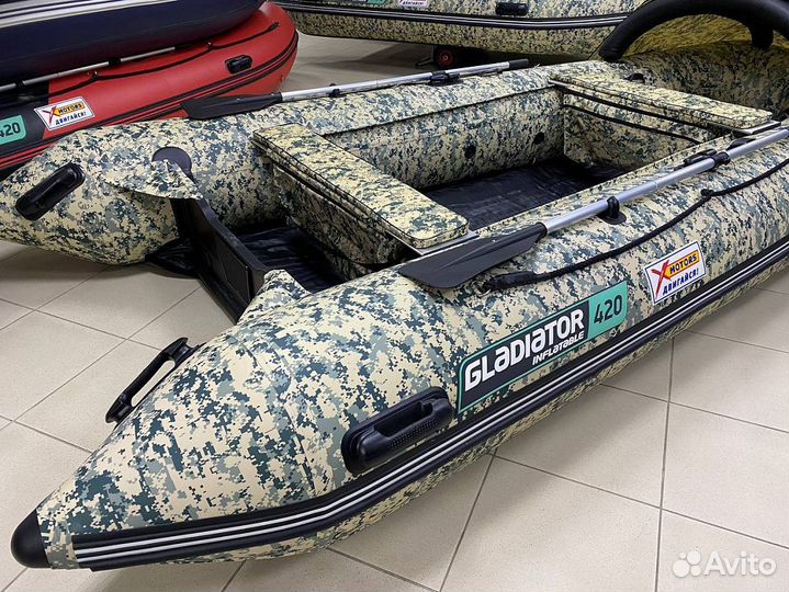 Лодка gladiator E420 AIR С нднд (X-motors edition)