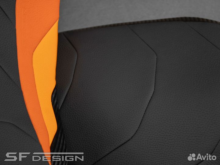 Сиденье для Kawasaki Z800 Two Orange Black Suns