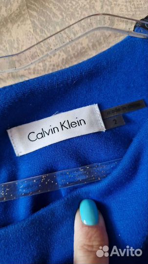 Женское синее платье Calvin Klein