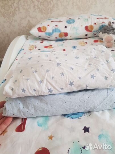 Простынь на резинке 120 60