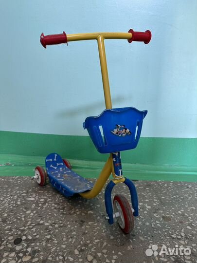 Самокат детский трехколесный бу