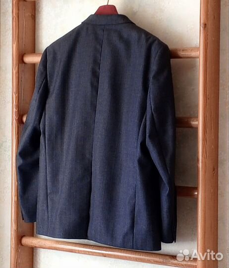 Новый мужской костюм-тройка, р54, шерсть, Словакия