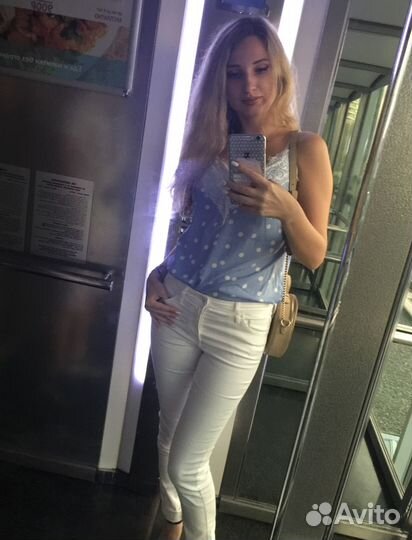 Голубой топ