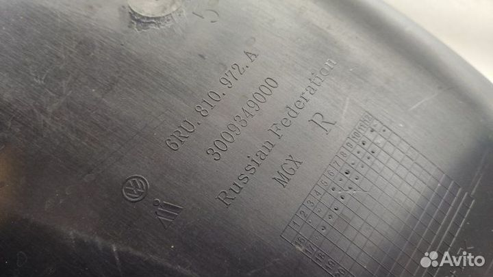 Подкрылок задний правый Volkswagen Polo