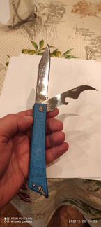 Нож рыбки синий с подарком