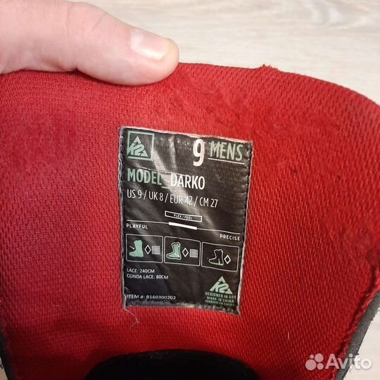 Ботинки для сноуборда K2 Darko (42/9/27см)