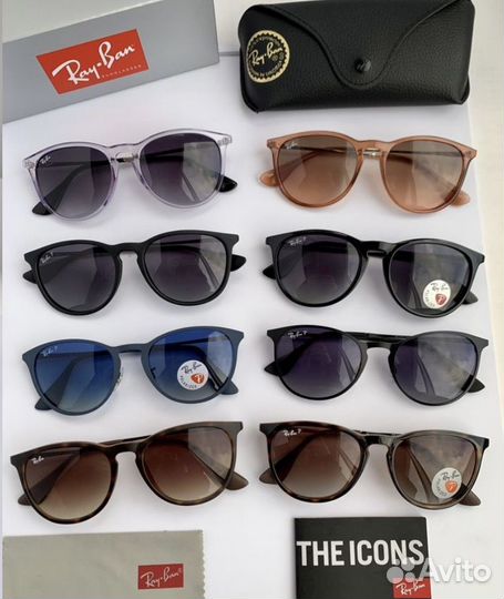 Очки ray ban erika metal поляризационные