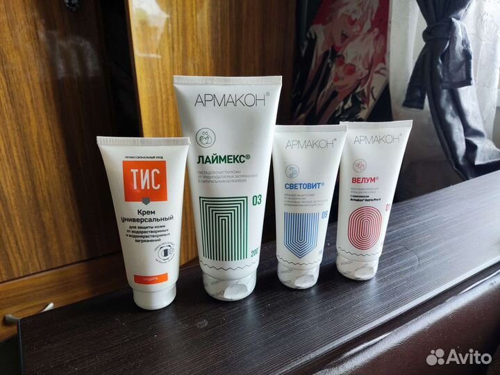 Крем для защиты, восстановления, паста очищающая