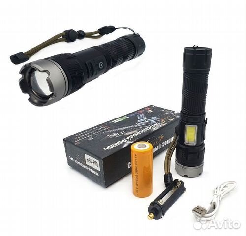 Фонарик ручной огонь Н-845-P100 LED zoom
