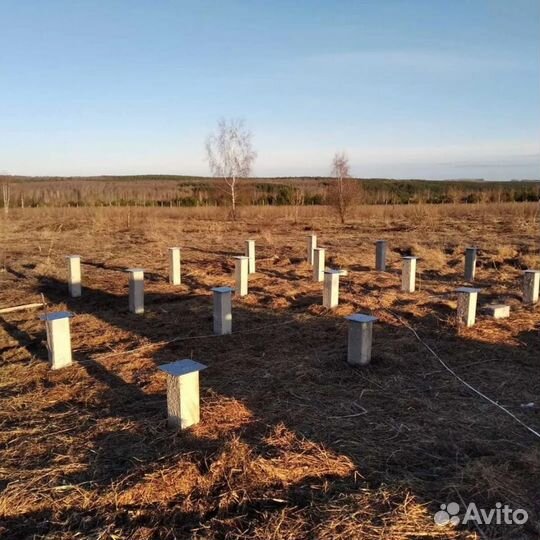 Фундамент на железобетонных сваях