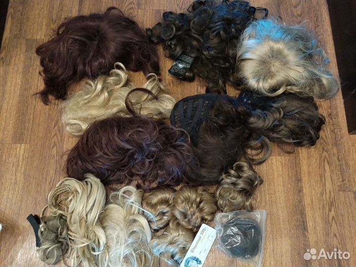 Парики,хвосты,шишки накладки