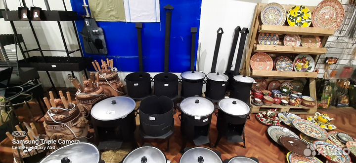 Казан чугунный, печь, садж, Афганский казан